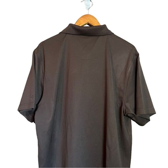 Cubavera brown 1/4 button short sleeve polo shirt - Picture 5 of 9